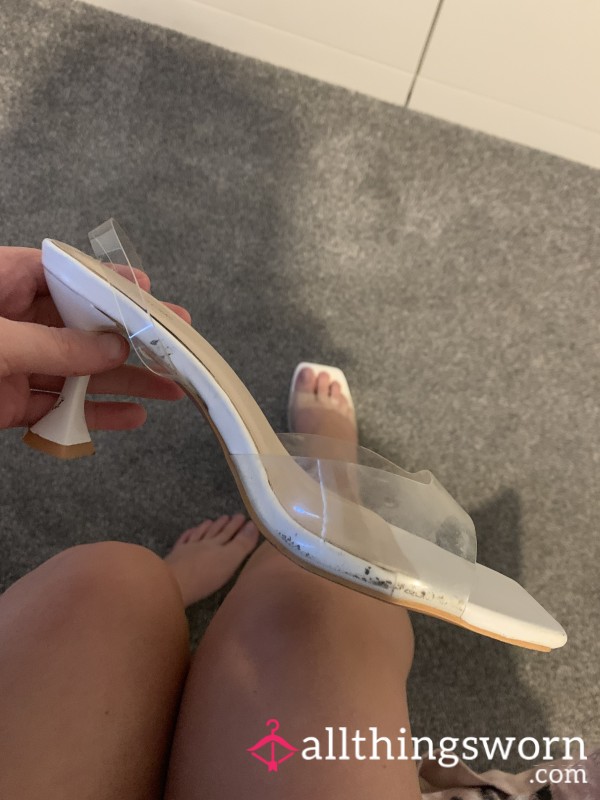 White Very Worn Heels
