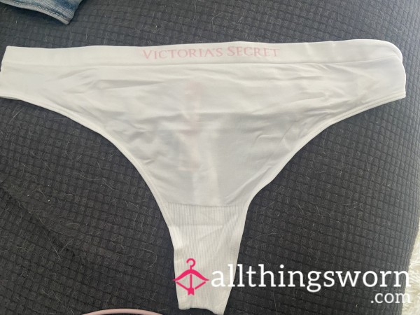 White Victoria Secret Thong
