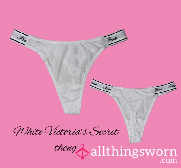 White Victoria’s Secret Thong