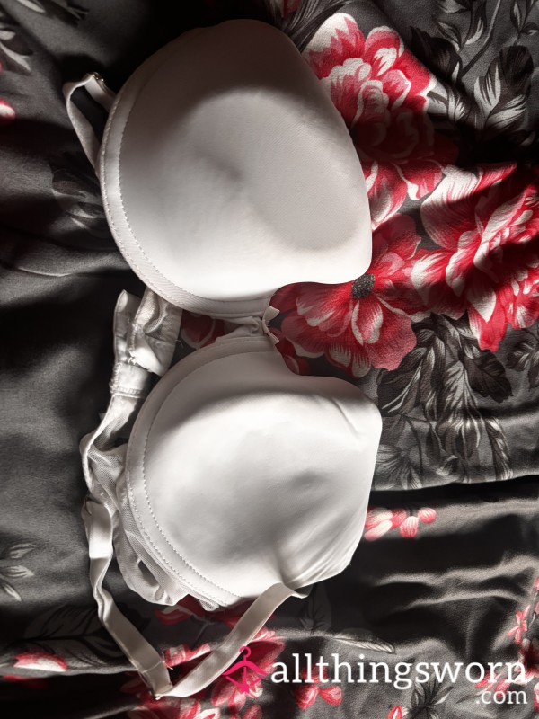 White Well Worn Bra