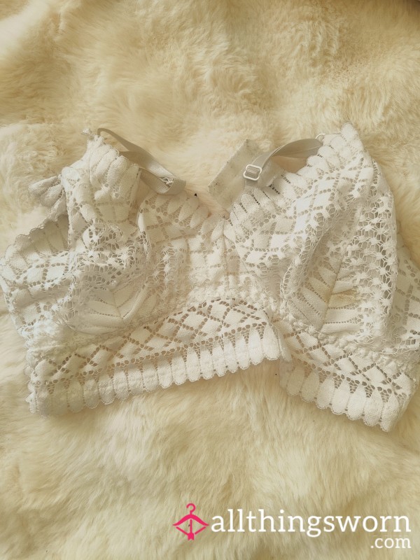 White Lace Bra