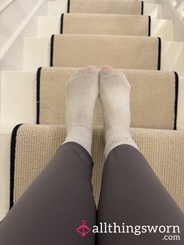 White Well Worn Socks 🧦
