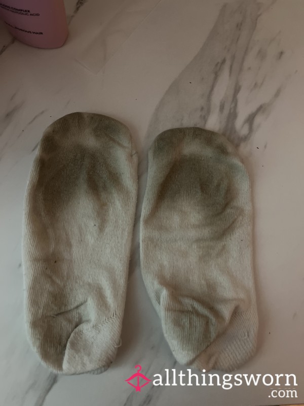 White Well Worn Socks 🧦 Super Stinky Socks Full My Essence. 🫦