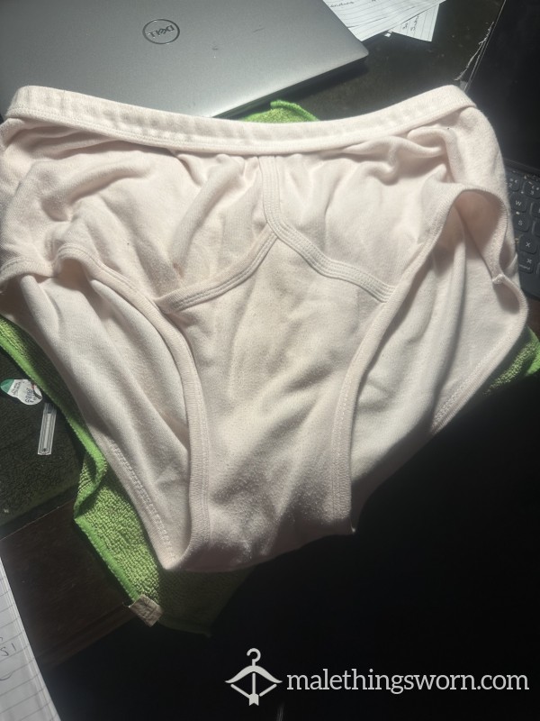 White Y Fronts Heavily Soiled