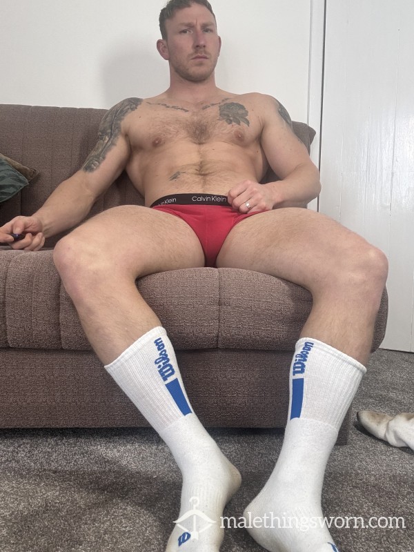 White Wilson Gym Socks
