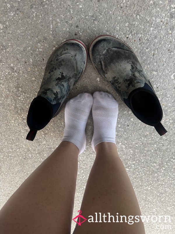 White Work Boot Socks 3 Day Wear