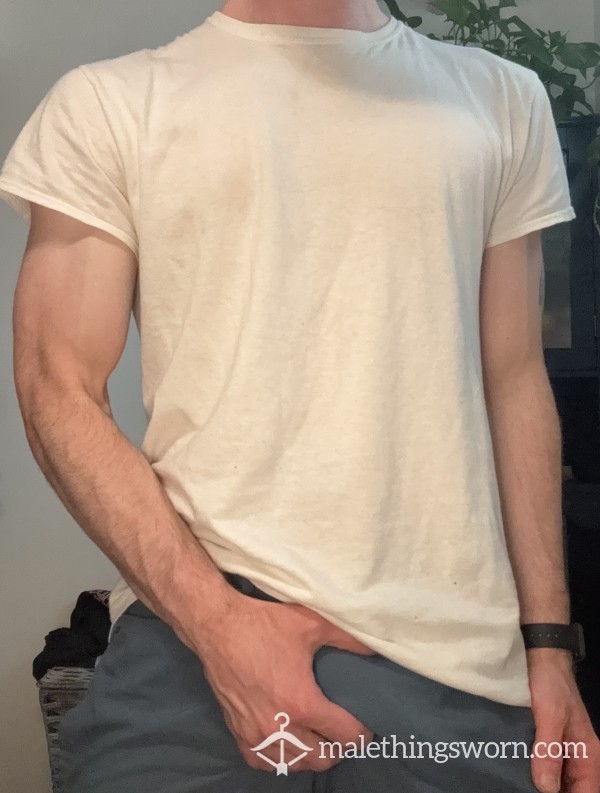 White Workout Shirt