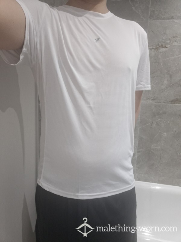 White Workout Tee