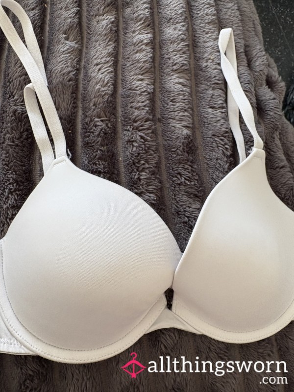 White Worn Bra