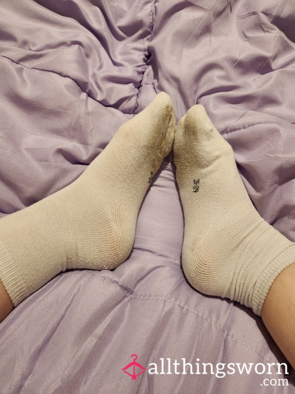 White, Worn Socks