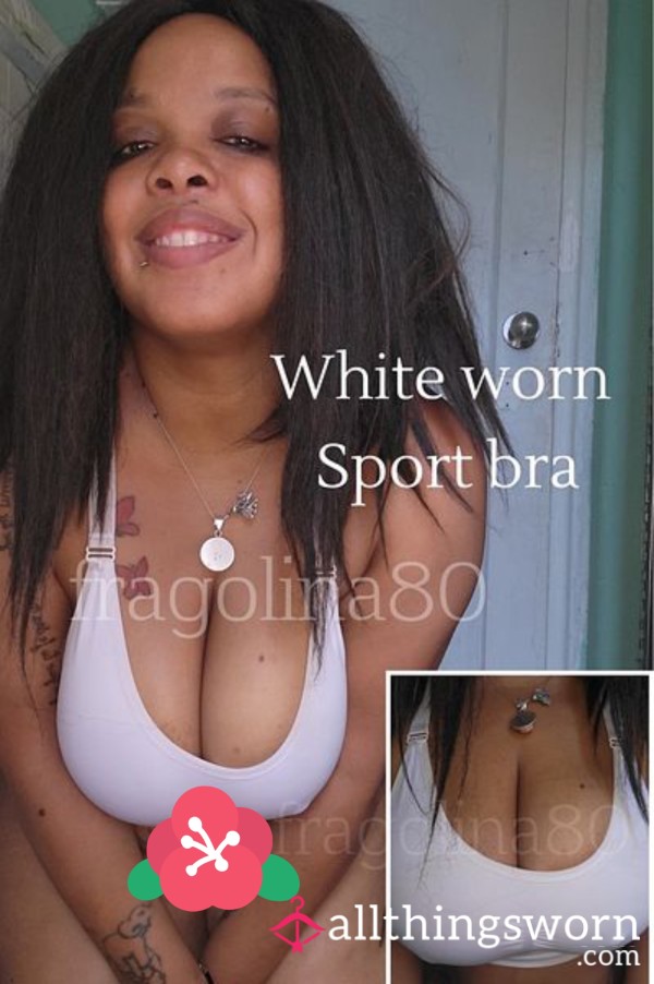 Sold White Worn Sportbra