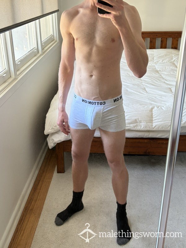 White/Grey Cotton On Trunks Small