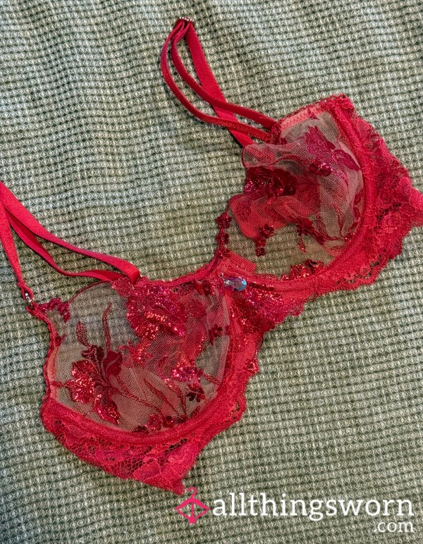 Whitney Sparkling Red Bra | 32C
