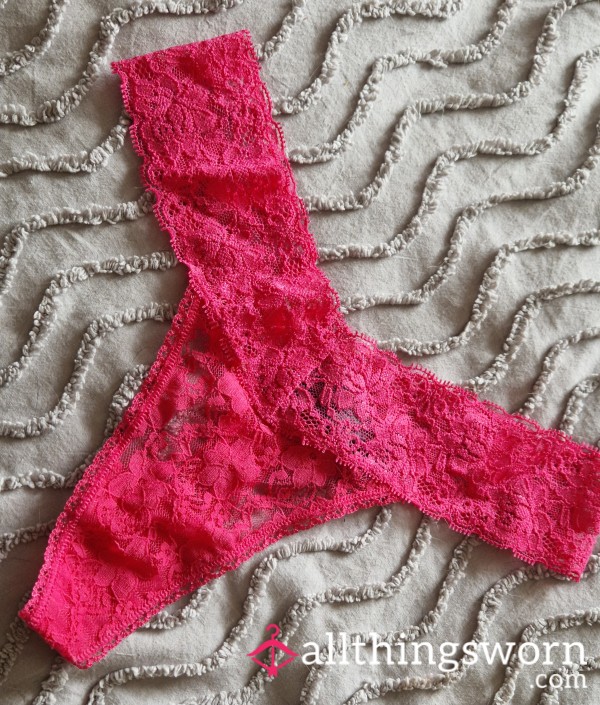Who Am I Wearing This Pink Lacy Thong For Tomorrow? It's Going To Be Messy❣️