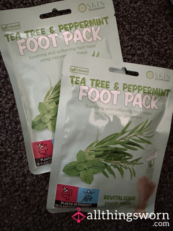Who Wants My Used Foot Mask🤏🏼