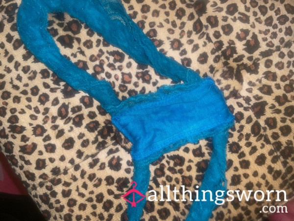 Who Wants These S**y Blue Lace Boy Shorts That I Popped My Pu**y In