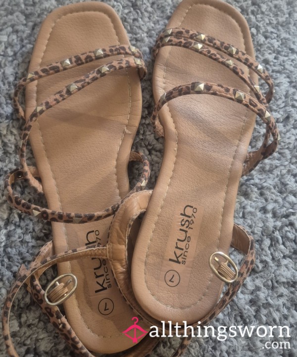 Who Would Like To Own These Really Smelly Well Worn Flat Sandals?
