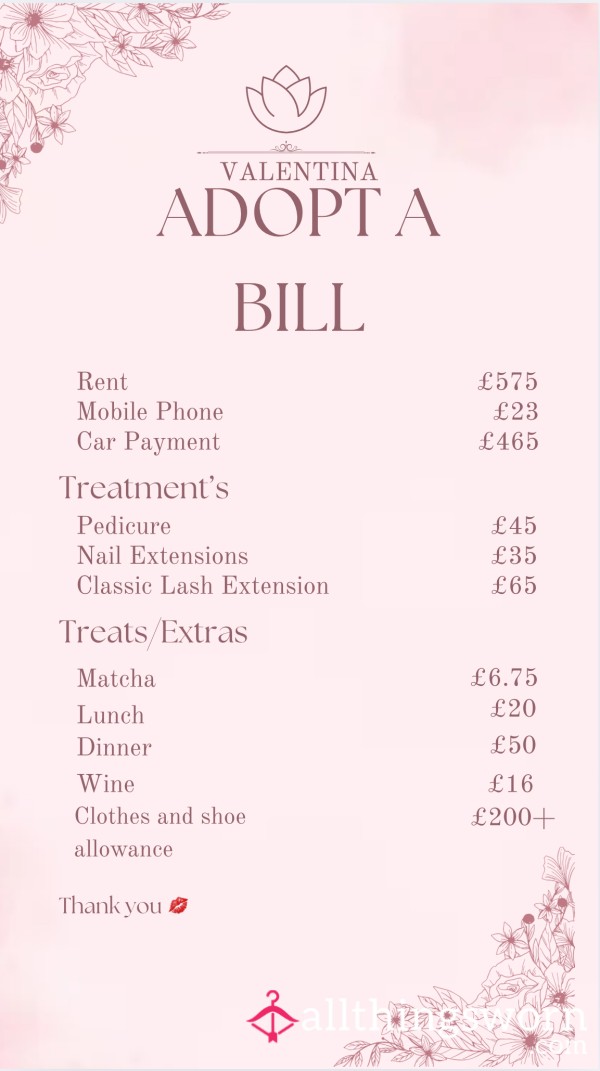 Who’s Helping To Pay My Bills 💷💳