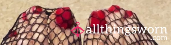 Wiggly Painted Toes In Fishnets Video