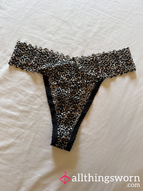 Wild S**y Leopard Print Thong