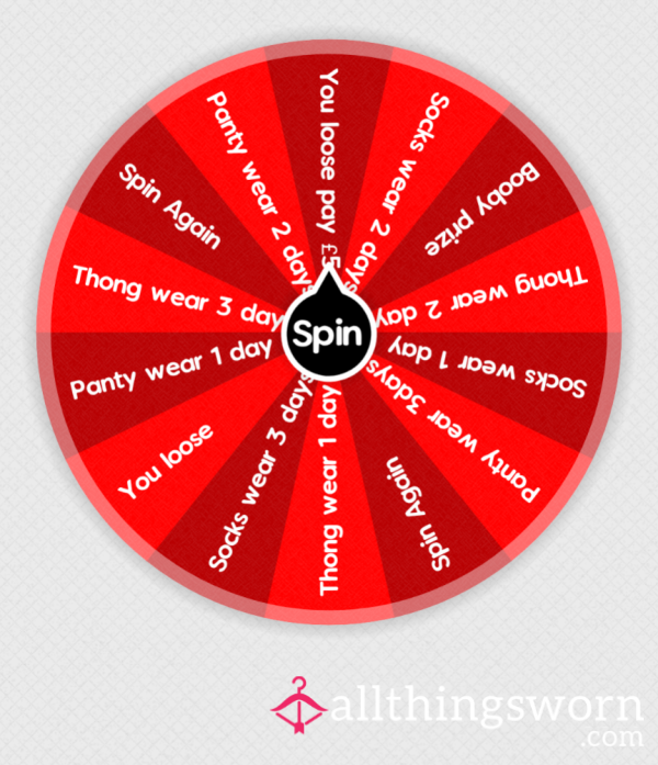 Win A 3 Day Wear - Wheelspin Game