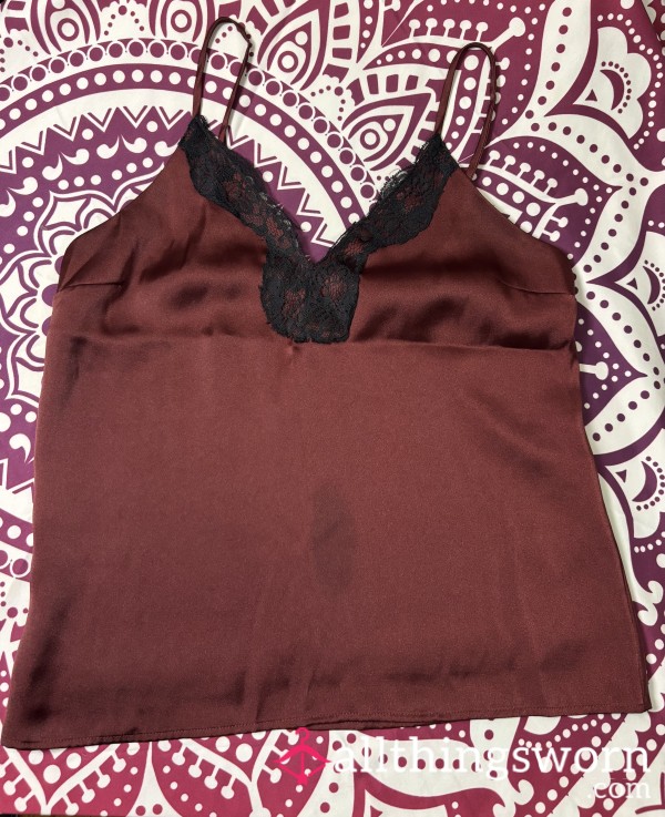 Wine Lace Cami