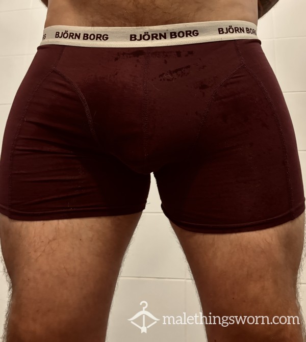 Wine Red Boxers – Well-Worn & Real