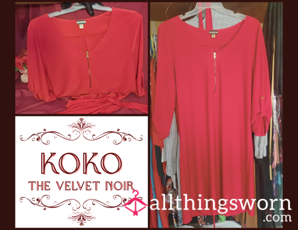 Winter Clearance Sale *RED HOSTESS DRESS FOR SISSY*