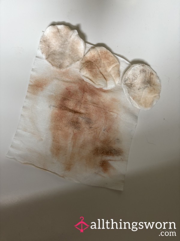 Wiped Me Down – Used Face Wipes & Cotton Pads 😈