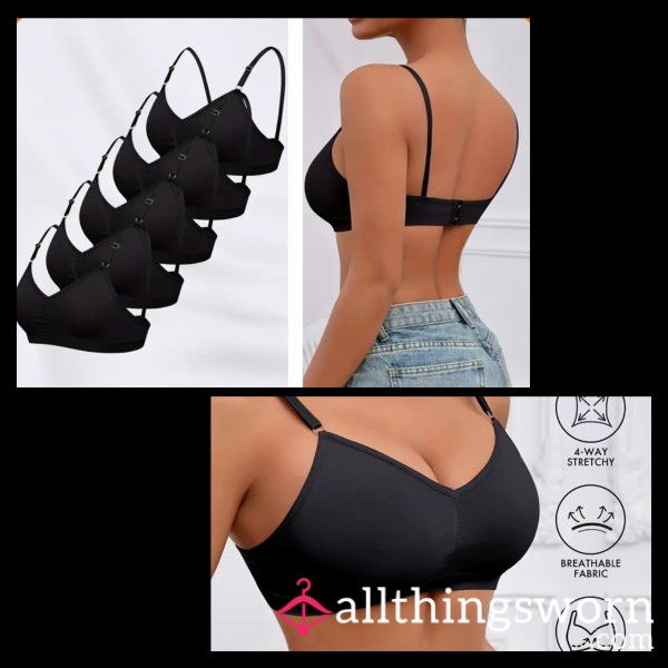 Wire-Free Camisole Bralettes With Adjustable Straps
