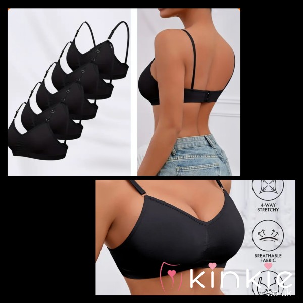 Wire-Free Camisole Bralettes With Adjustable Straps