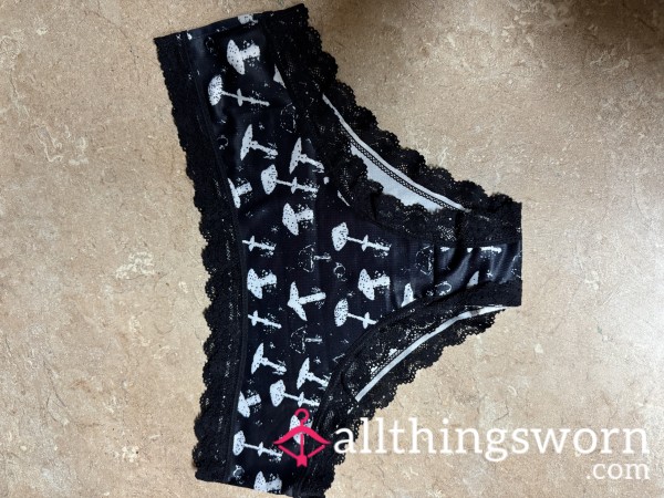 🍄 Witchy Mushroom Lace Undies – Enchanted Halloween Vibe