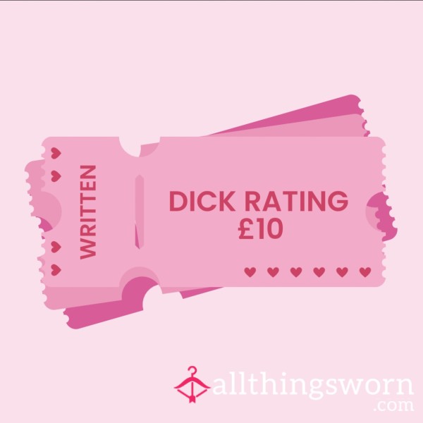 📝 Words That Wreck Or Worship - Handwritten D*ck Rating 📝