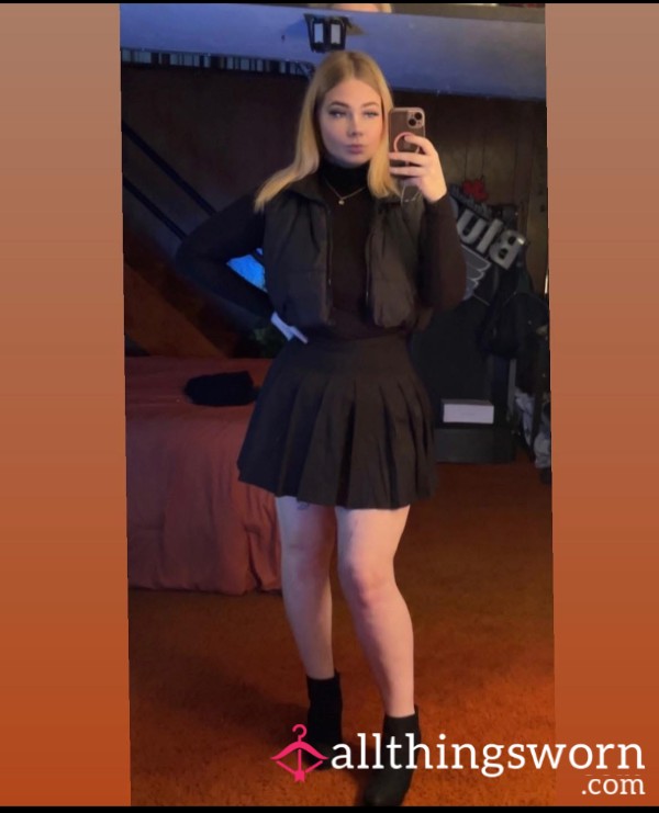 Work Black Skirt Had On All Night Never Washed