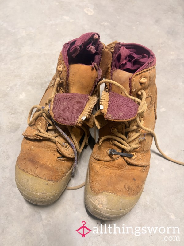 Work Boots Destroyed