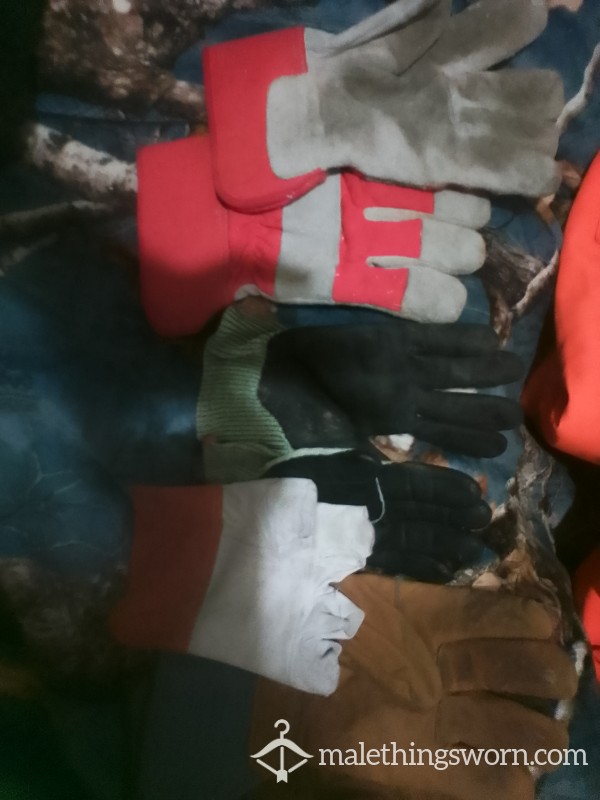 Work Gloves Pick Your Pair Smooth Leather Leather Grip Rawhide Etc...