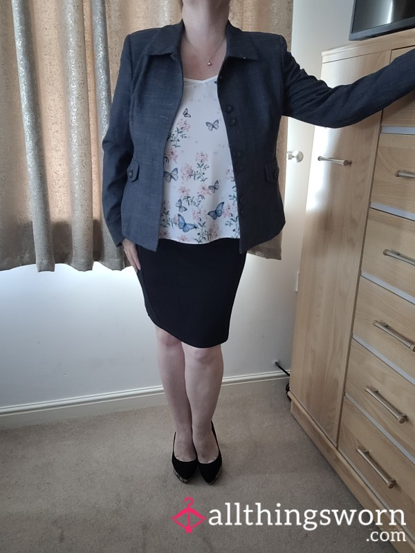 Work Jacket. Skirt And Vest