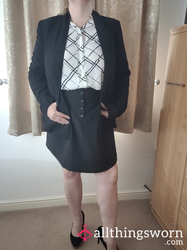 Work Outfit. Jacket,skirt And Blouse