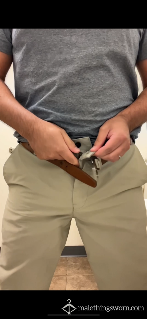 Work Pi*s! Watch Me Undress And Show Off The Pre C*m In These Trunks, And Followed By A Solid Pi*s And Stroking Towards The End.