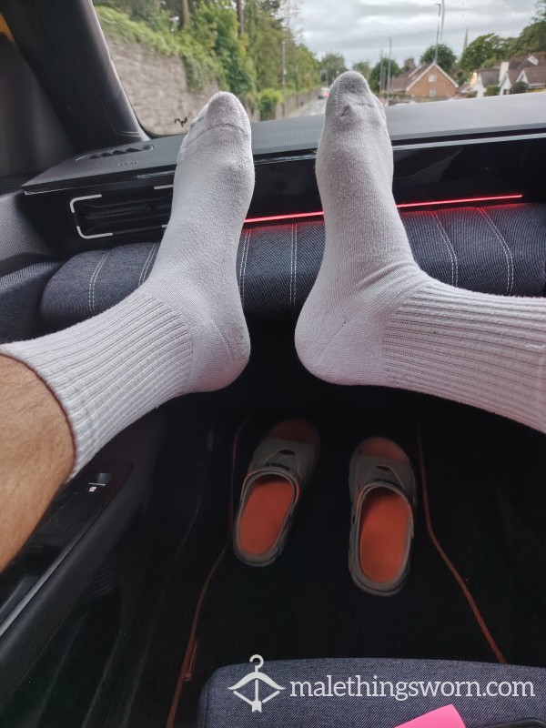 Socks Plain White 3 DW For Work