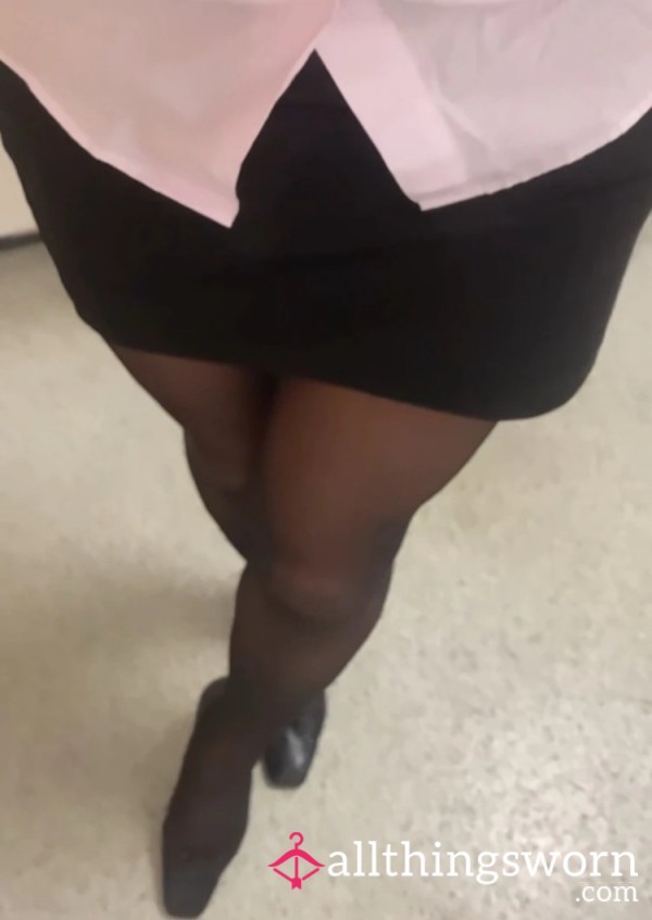 Work Tights, Black 10 Denier