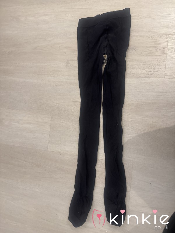 ✨work Worn Tights With Stained Gusset✨