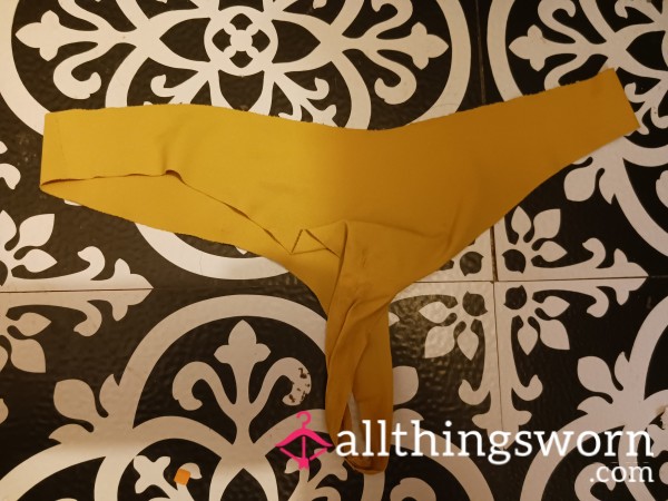 Worked All Day In These Little Yellow Panties