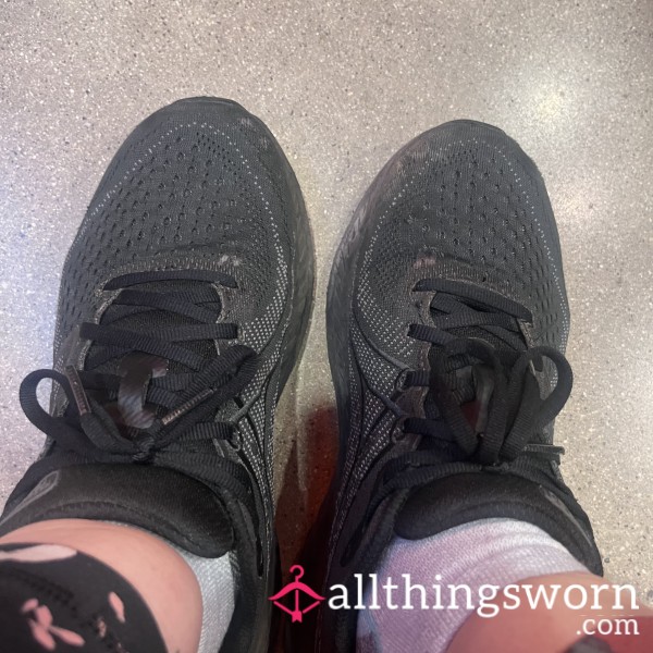 Workout Gym Shoes With Insoles Worn For A Year