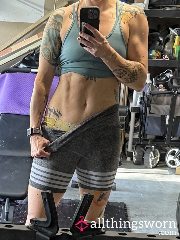 Workout Sweat Panties Worn During Hot Humid Day