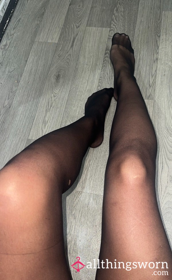 Worn 15 Denier Tights
