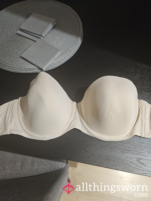 Worn 38E Cream Bra