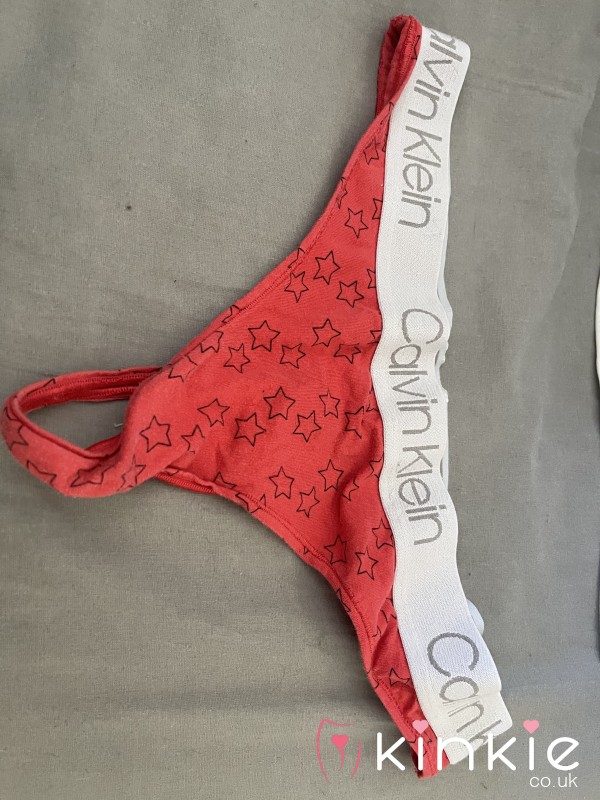 Worn 48hours Thong CK Uk16
