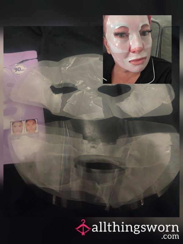 Worn 90 Minuye Gla**es Skin Face Mask
