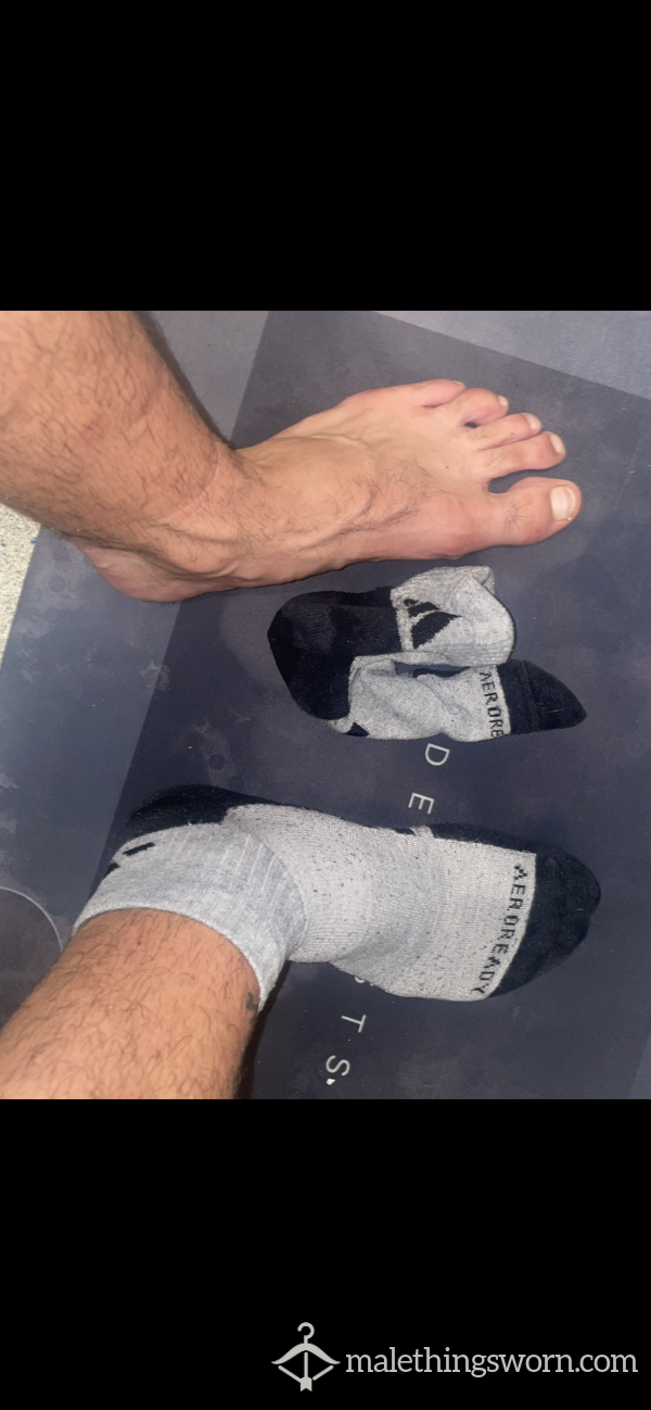 Worn Adidas Running Socks Nice And Thick